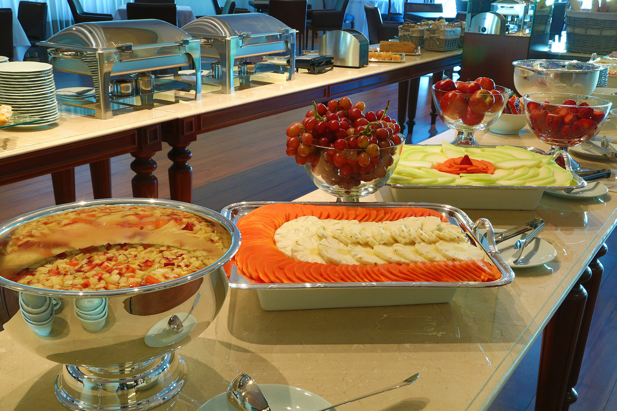 Hotel Mont Blanc Premium Ribeirão Preto Екстериор снимка A buffet at a hotel